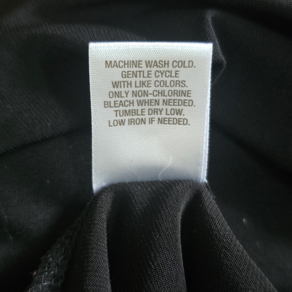 Roz & Ali Black Long Sleeve Tunic Top Stretch Plus Size 2X - Picture 5 of 5